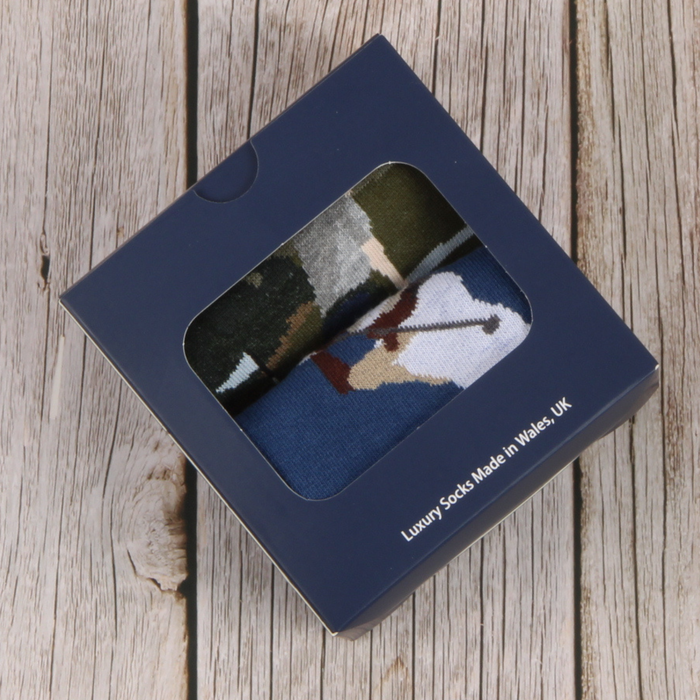 Men's 2-Pair Golfing Socks Gift Box