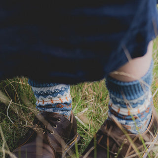 Women's Fair Isle Wool & Cotton Socks