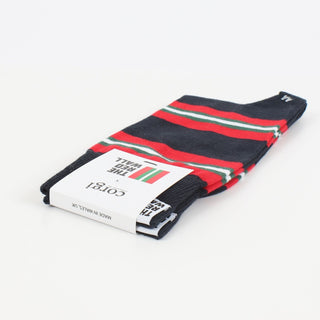 Red Wall Striped Cotton Socks