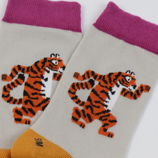 Kids Tiger Cotton Socks detail