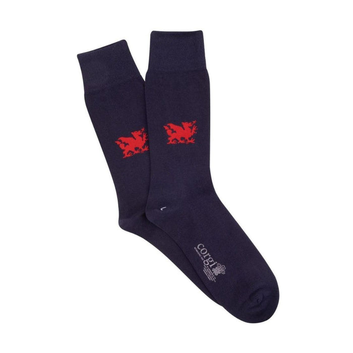 Men's Welsh Dragon Cotton Socks