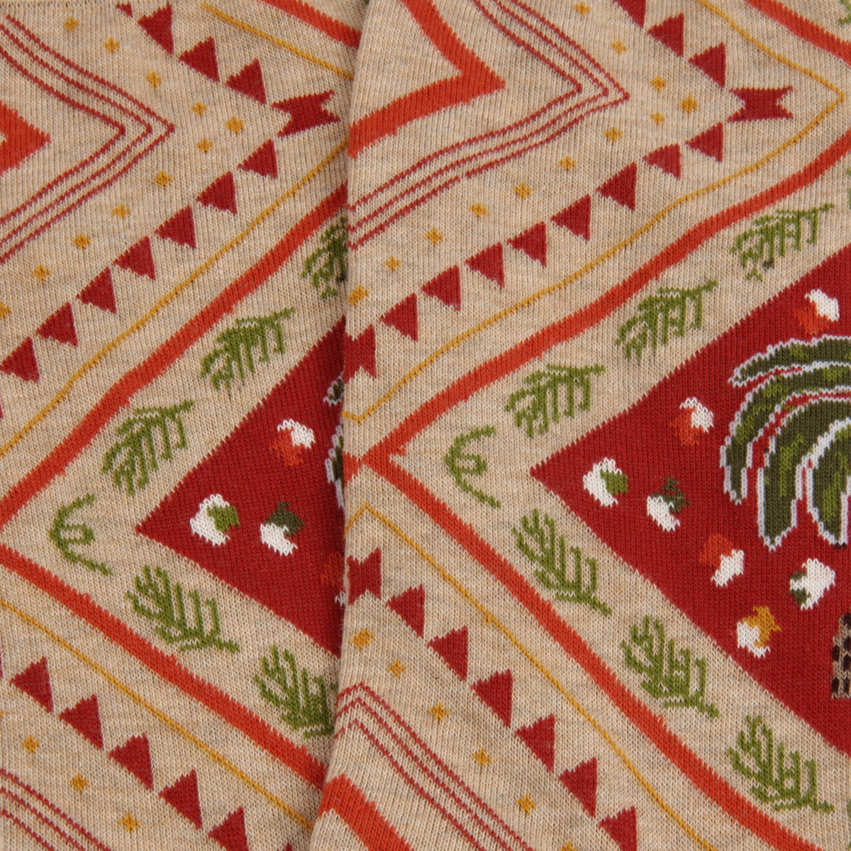 Men's Bandana Print Cotton Socks