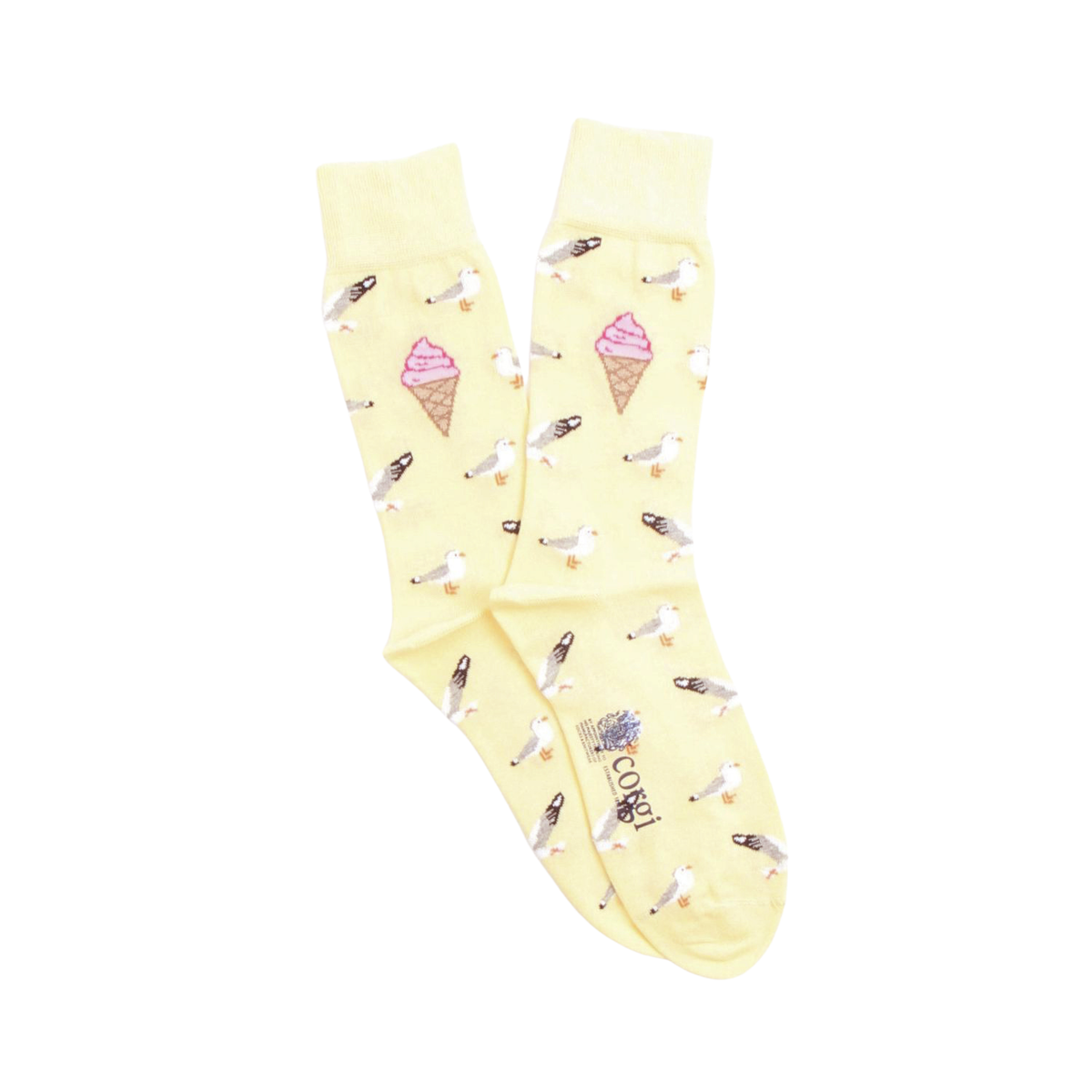Men's Ice cream & Seagull Cotton Socks