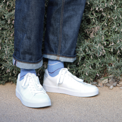 Men's Thin Stripe Cotton Socks