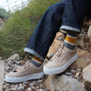 Men's Marl Stripe Cotton Socks