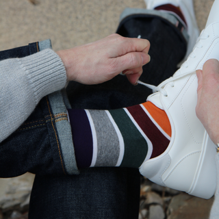 Men's Pantone Stripe Cotton Socks