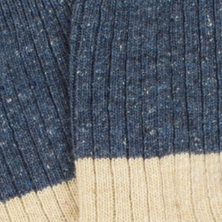 Men's Colour Block Donegal Wool Socks
