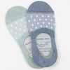 Women's Spotty Mercerised Cotton Invisible Socks