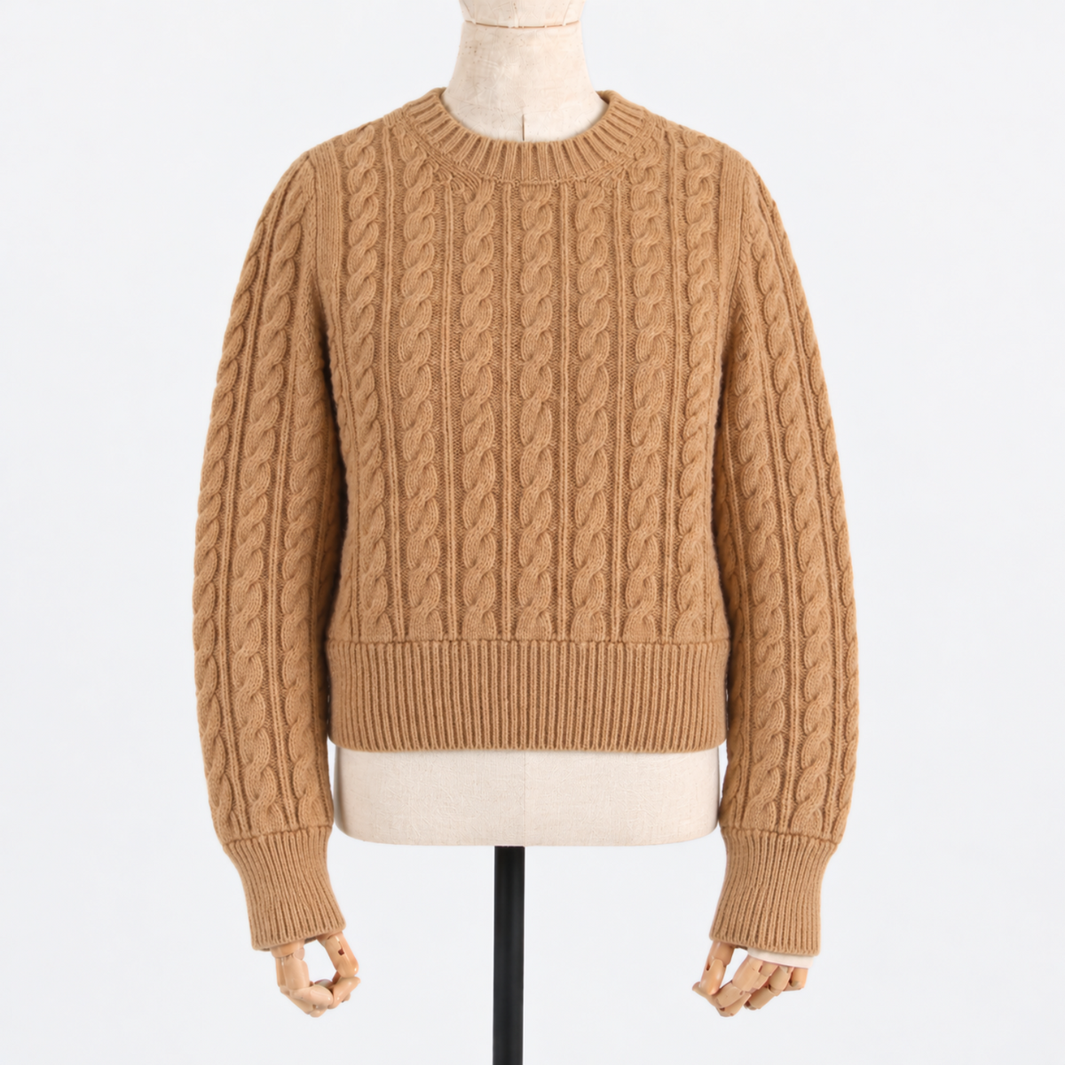 Women's Cable Crew Neck Sweater