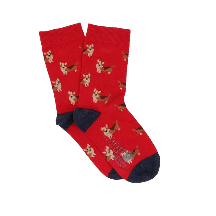 Children's Corgi Dog Cotton Socks - Corgi Socks