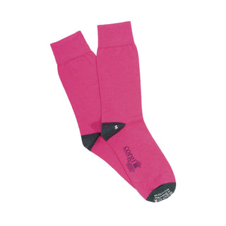Contrast Heel & Toe Merino Wool Socks - Corgi Socks