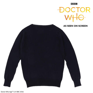 Doctor Who Unisex Striped Cashmere & Cotton Jumper - Corgi Socks