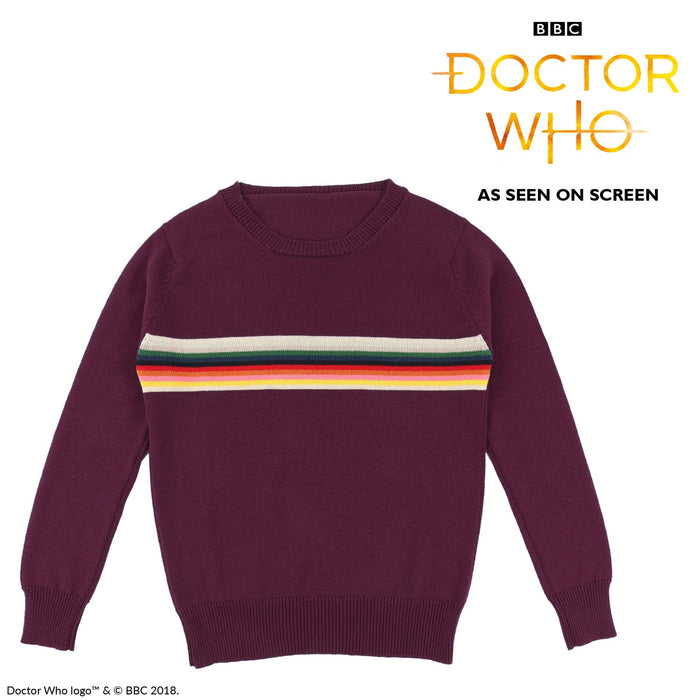 Doctor Who Unisex Striped Wool Jumper - Corgi Socks