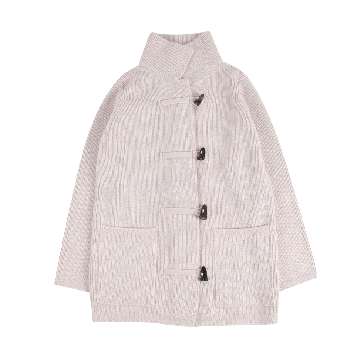 ladies duffle coat on a white background
