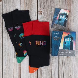 Men's Doctor Who 'Who' 2-Pair Gift Box
