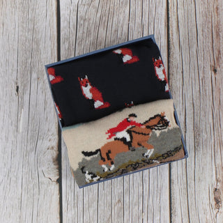 Men's Country Fox 2-Pair Cotton Gift Box