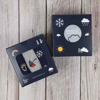 Men's Welsh Weatherman x Corgi 'Showers' 3-Pair Cotton Gift Box
