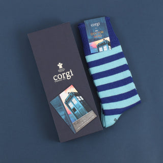 Men's Luxury Doctor Who Striped Cashmere & Cotton Socks