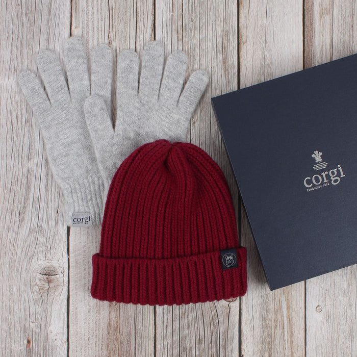 Women's Rib Wool Hat & Glove Gift Box
