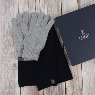 Men's Cashmere Scarf and Glove Gift Box