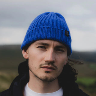 Rib Knit Wool Beanie