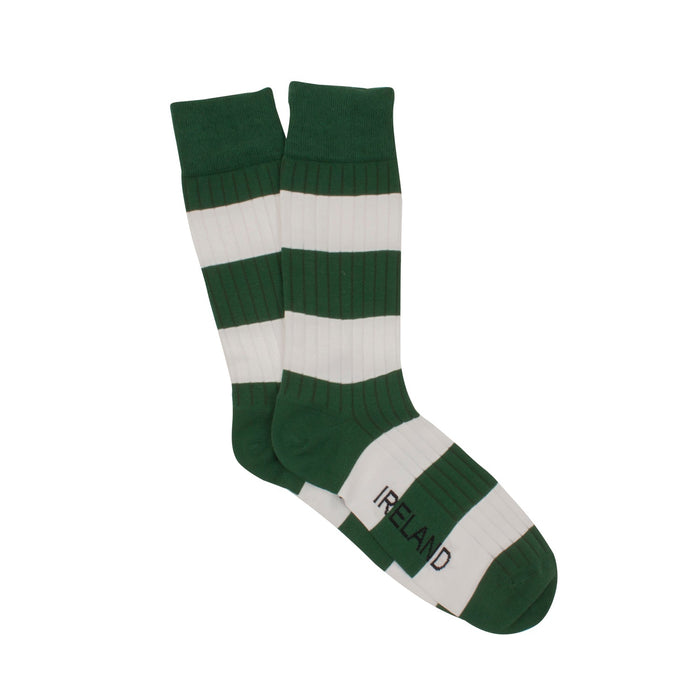 Irish Stripe Cotton Socks - Corgi Socks