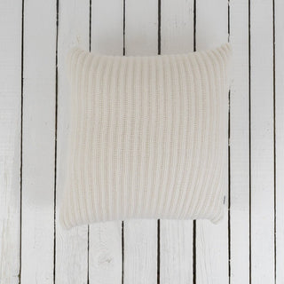 Large Chunky Ribbed Cashmere Cushion - Corgi Socks