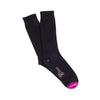 Luxury Rib Contrast Toe Pure Cashmere Socks - Corgi Socks