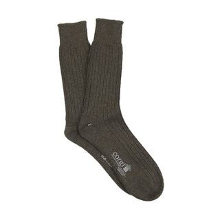 Luxury Rib Pure Cashmere Socks - Corgi Socks