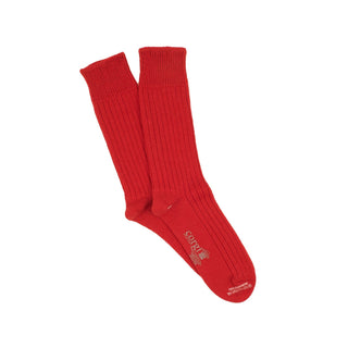 Luxury Rib Pure Cashmere Socks - Corgi Socks