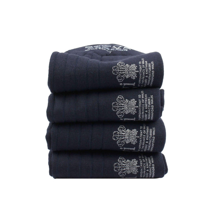 Men's 4-Pair Ribbed Merino Wool Gift Box - Corgi Socks