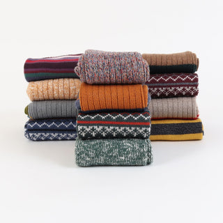 Men's Assorted 4-Pack Wool & Cotton Socks - Corgi Socks