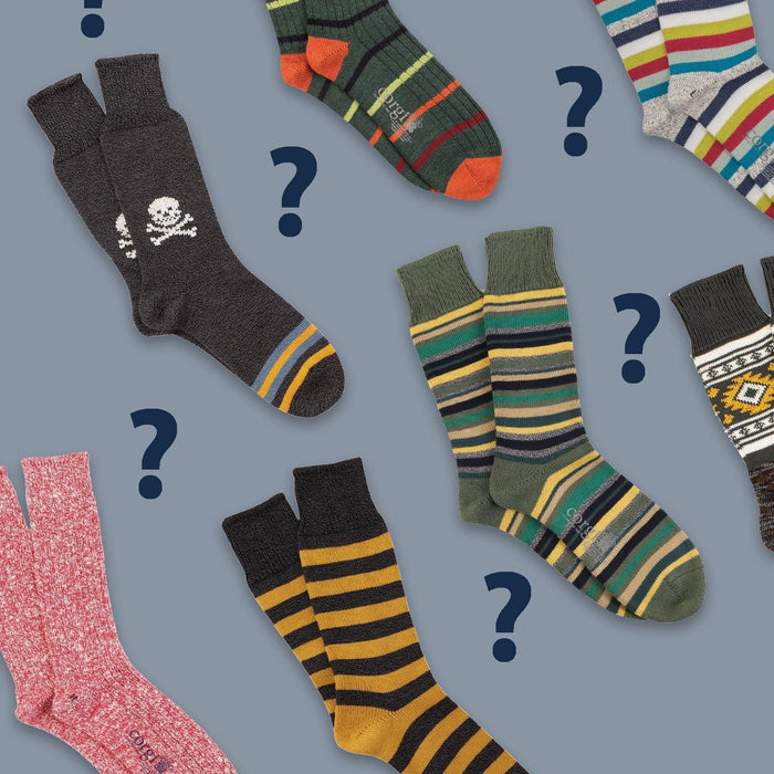 Men's Assorted 7-Pack Pure Cotton Socks - Corgi Socks