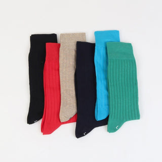 Men's Bright 6-Pair Cotton Gift Box - Corgi Socks