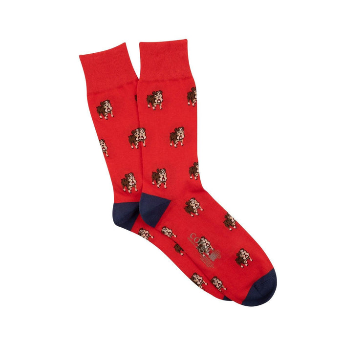 Men's Bulldog Cotton Socks - Corgi Socks