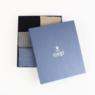 Men's Classic 6-Pair Cotton Gift Box - Corgi Socks