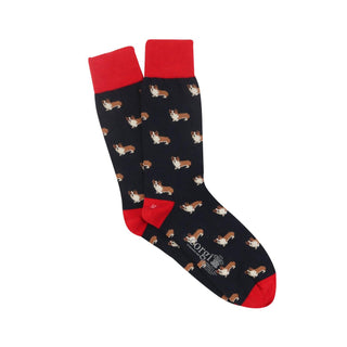 Men's Corgi Dog Cotton Socks - Corgi Socks