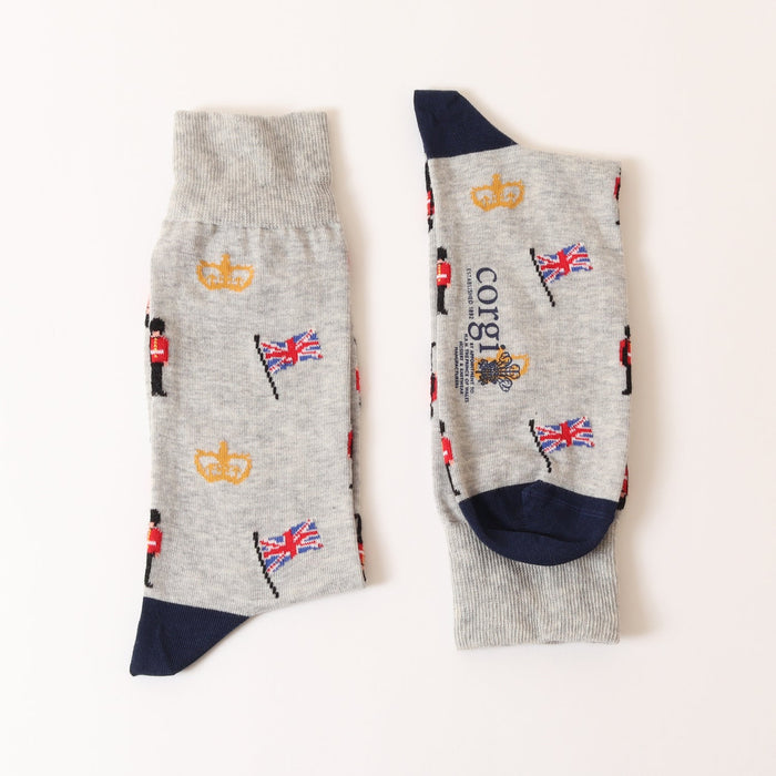 Men's Coronation Mini Icon Cotton Socks - Corgi Socks