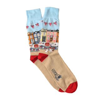 Men's Coronation Street Party Scene Cotton Socks - Corgi Socks