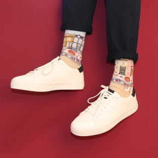 Men's Coronation Street Party Scene Cotton Socks - Corgi Socks