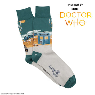 Men's Doctor Who Hangzhou Scene Cotton Socks - Corgi Socks