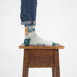 Men's Doctor Who Hangzhou Scene Cotton Socks - Corgi Socks