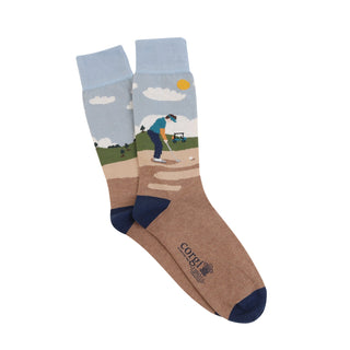 Men's Hole in One 2-Pair Cotton Gift Box - Corgi Socks