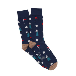 Men's Hole in One 2-Pair Cotton Gift Box - Corgi Socks