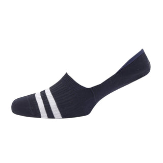 Men's Mercerised Cotton Invisible Sports Stripe Socks - Corgi Socks