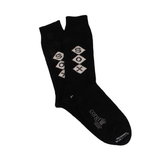 Men's Monogrammed Pure Cashmere Socks - Corgi Socks