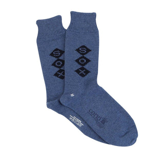 Men's Monogrammed Pure Cashmere Socks - Corgi Socks