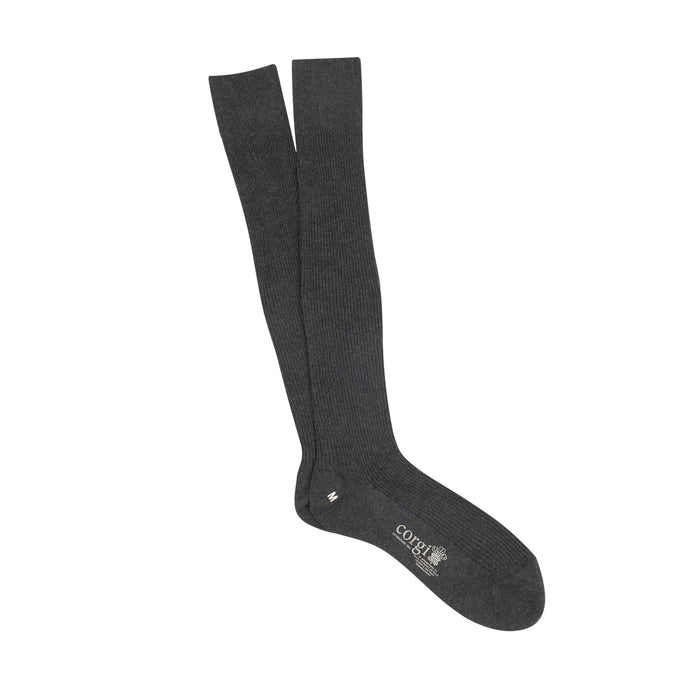 Men's Over the Calf True Rib Cotton Socks - Corgi Socks