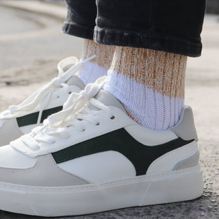 Men's Pure Cotton Rugby Stripe Socks - Corgi Socks