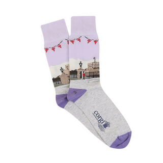 Men's Royal Collection at Windsor Castle Cotton Socks - Corgi Socks